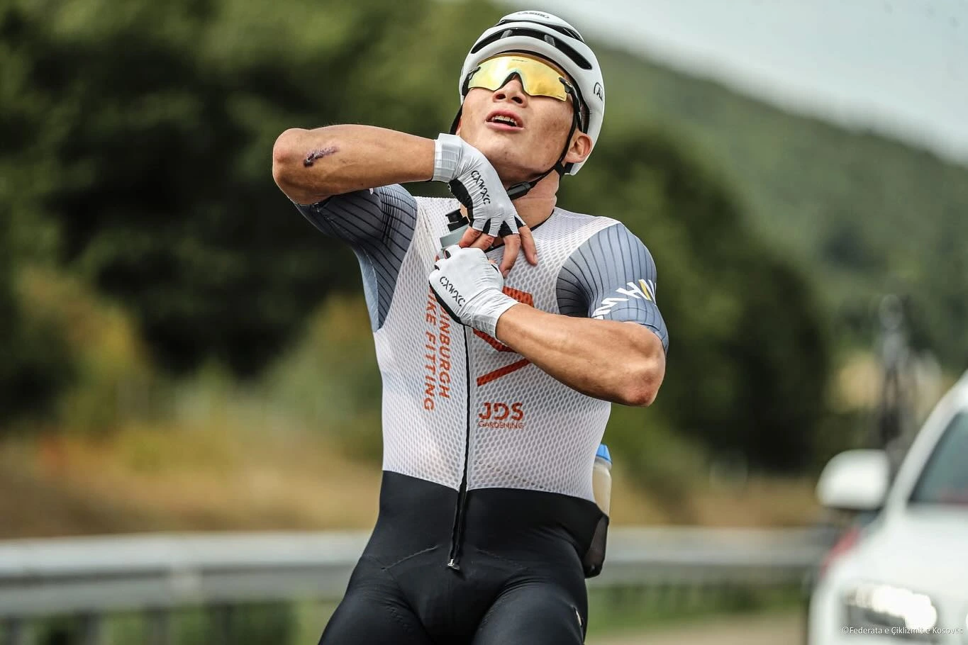 Elijah at the 2025 Tour of Kosovo