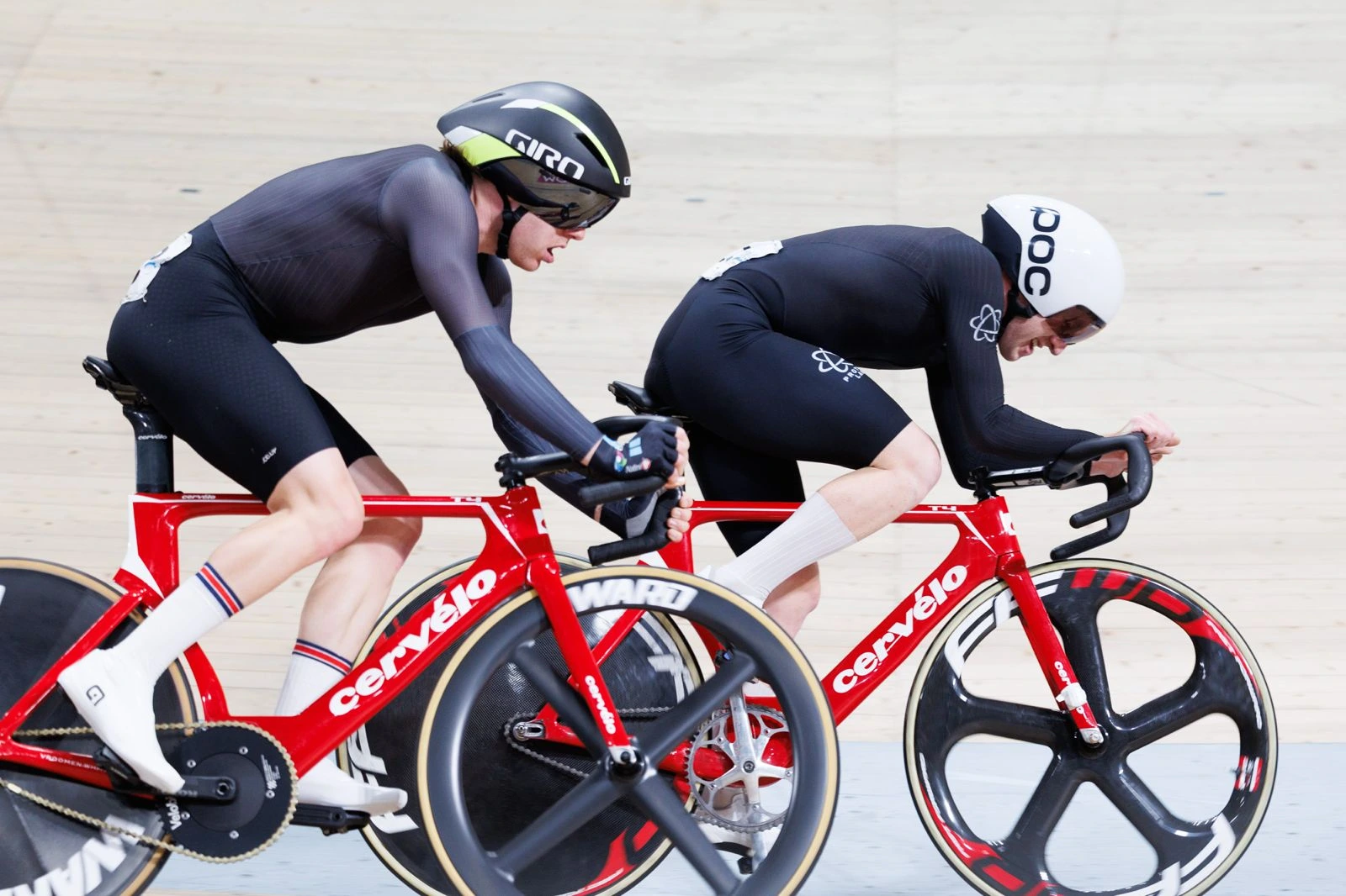 Matti in action on the track at the 2025 Scottish National Track Championships