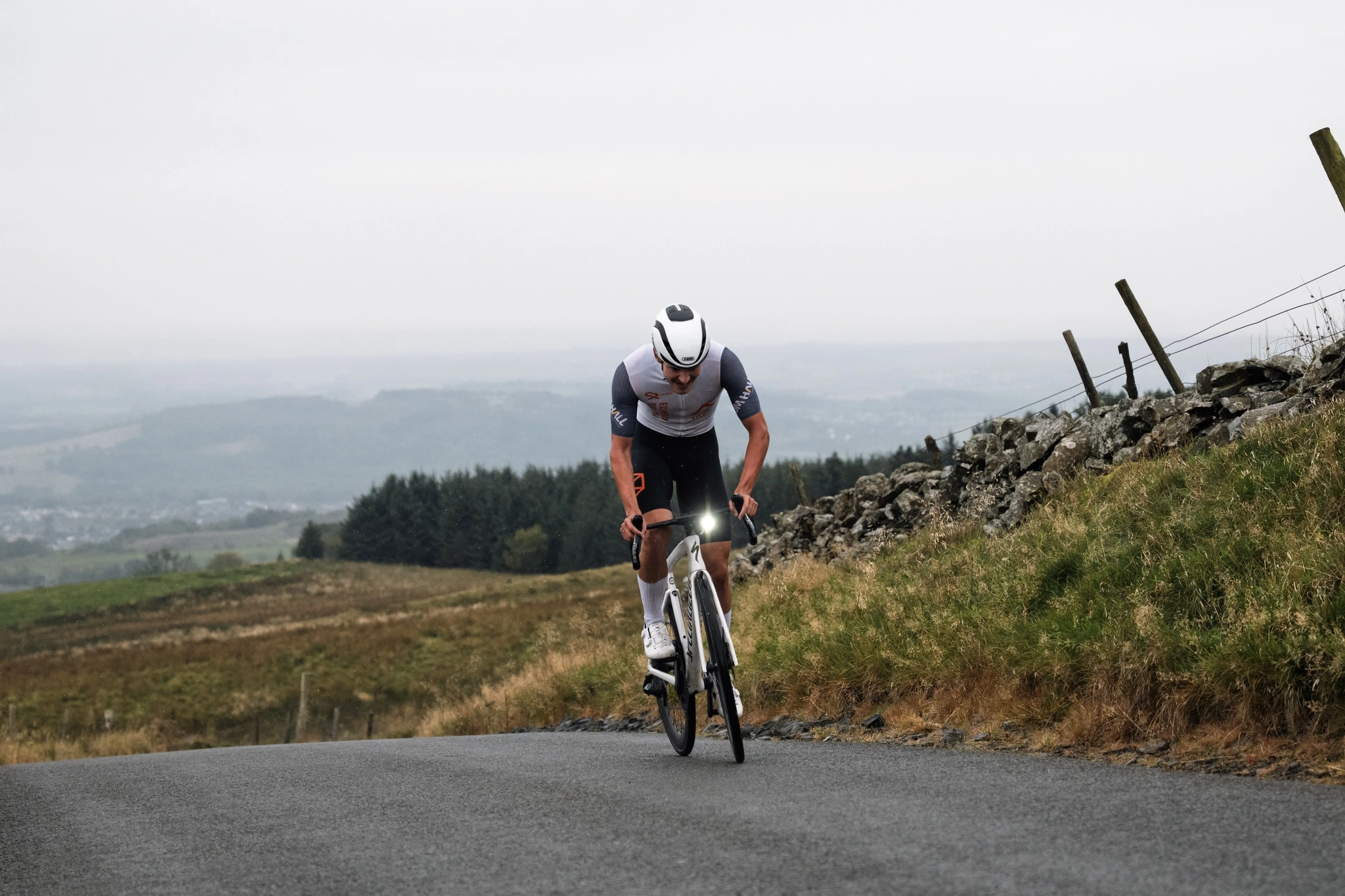 Mungo on his way to winning the 2025 Scottish National Hill Climb Championship