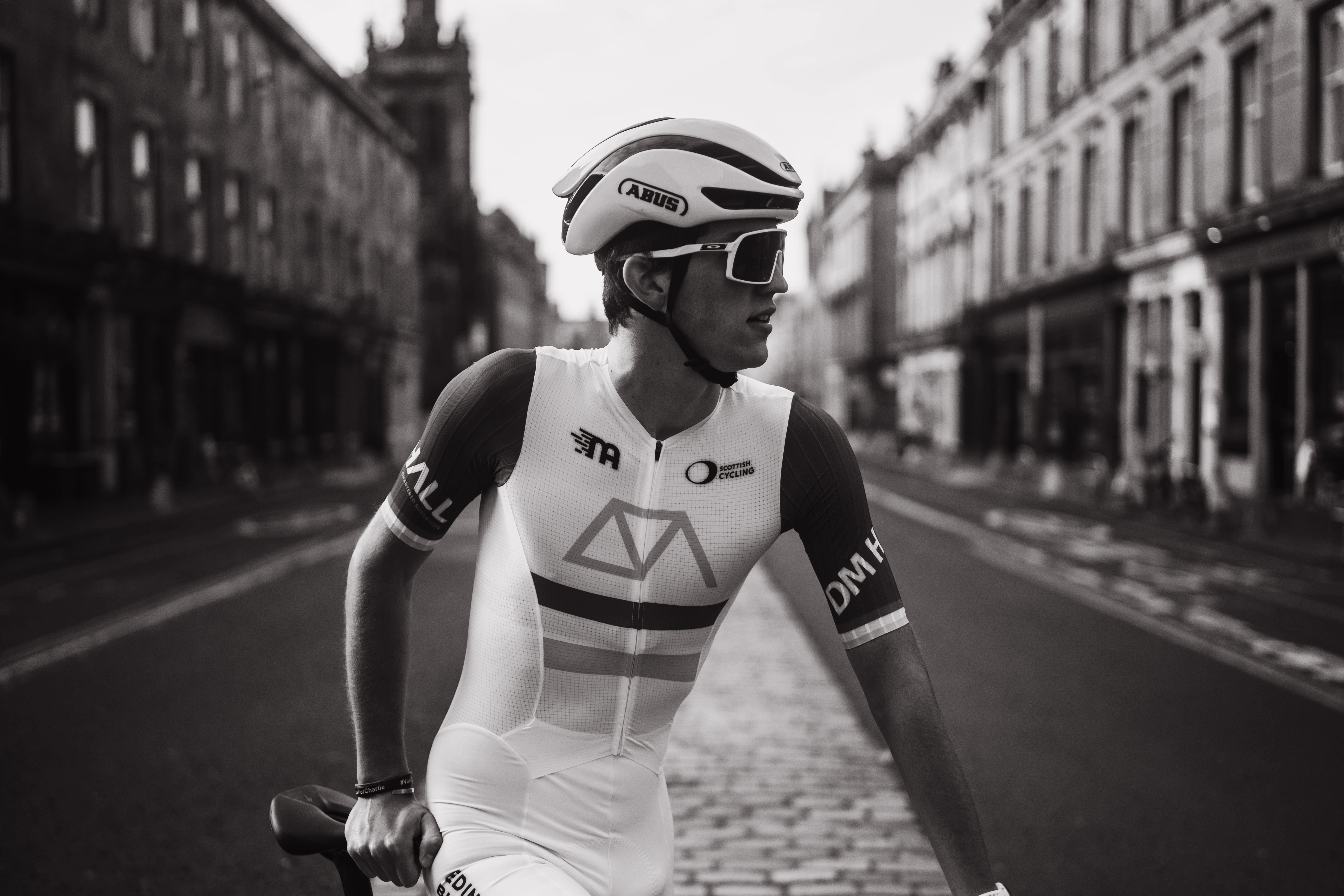 Sam wears the stripes as 2025 Scottish Road Race Champion